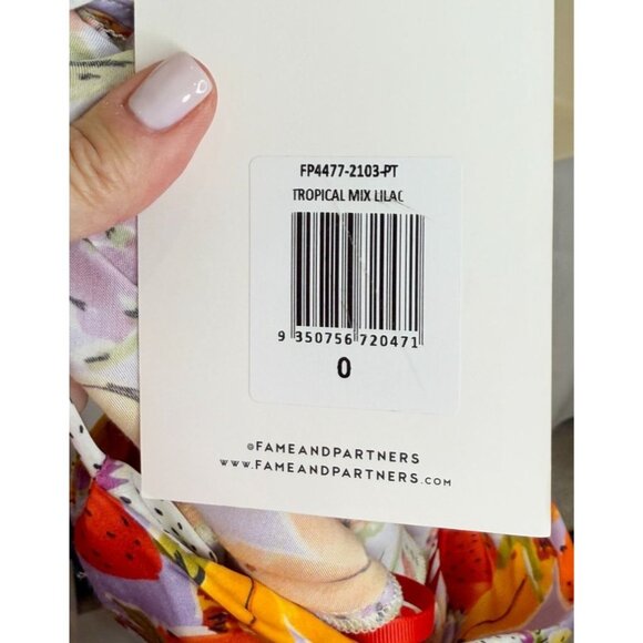 Fame and Partners Fruit Print The Teagan Midi Dress NWT -  SIZE 0 - Picture 4 of 9